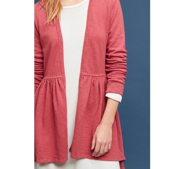 Anthropologie Beira Peplum Cardigan Sweater New XS - Picture 5 of 8